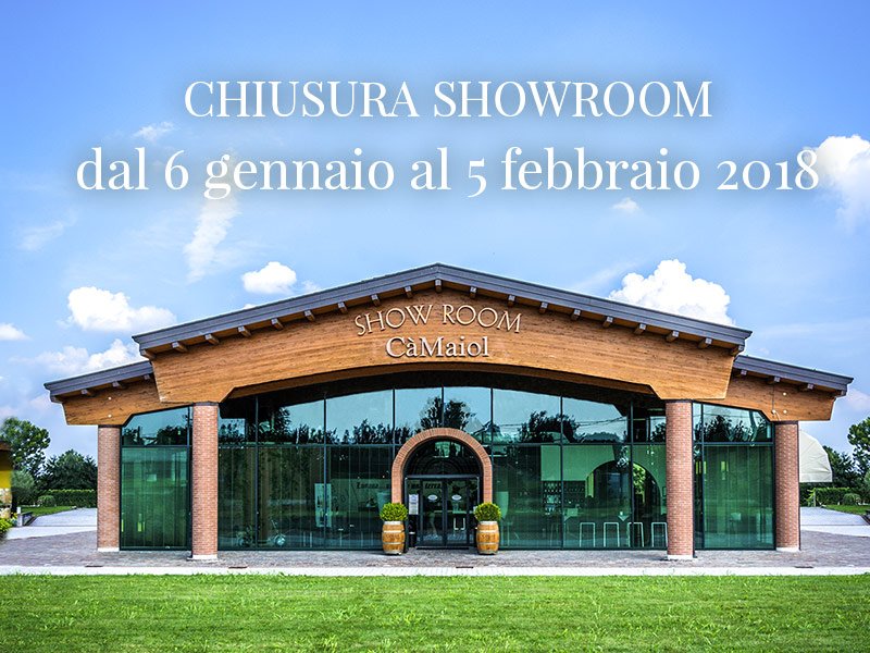 Showroom closed from January 6th to February 5th